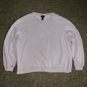 H&M Vintage OG Light Pink Crewneck Vintage Knit Sweatshirt